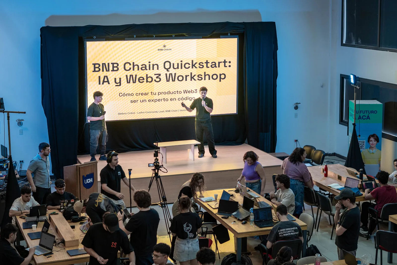BNB Chain Quickstart workshop on AI and Web3 at VendimiaTech
